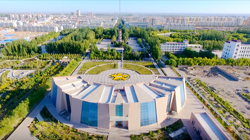 图4：航拍红西路军安西战役纪念馆。图片由瓜州县委宣传部提供_副本